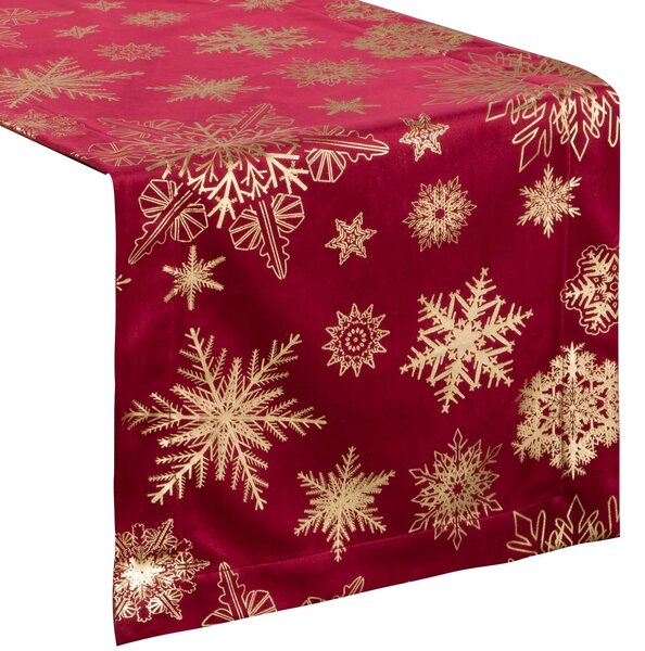 VÁNOČNÍ BĚHOUN NA STŮL JOY4 40X140 CM VZOROVANÝ