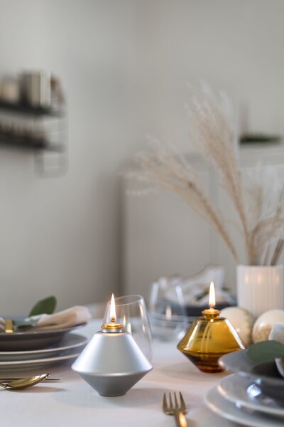 AKI Oil Lamp Malá olejová lampa Christmas Edition - Silver AKO123