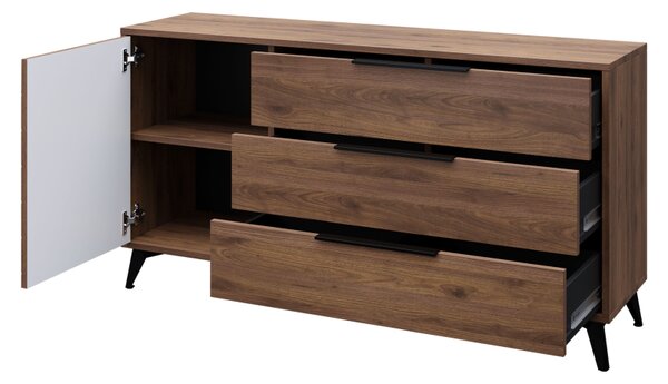 Komoda Siprynt Bis 1D3SZ, Barvy: ořech okapi 5903211481161