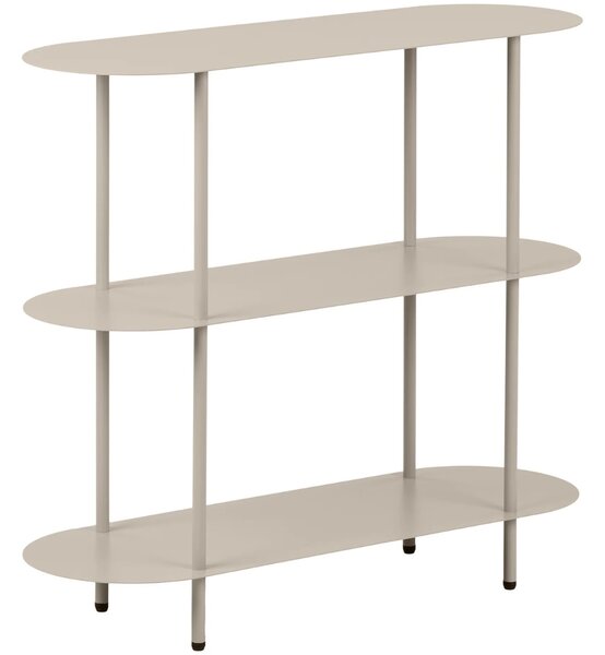Nordic Living Béžový kovový regál Gieti 81 x 90 cm