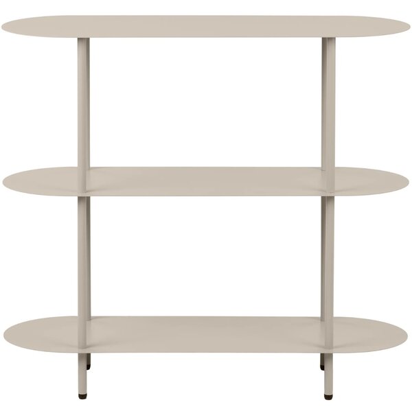 Nordic Living Béžový kovový regál Gieti 81 x 90 cm