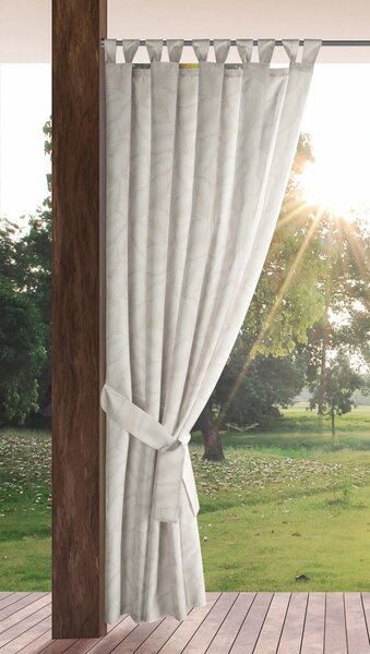 ZAHRADNÍ VODĚODOLNÝ ZÁVĚS NA POUTKÁCH GARDEN 155X240 CM LISTY
