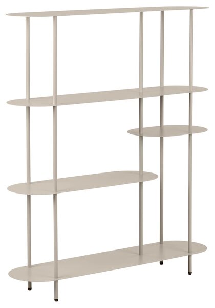 Nordic Living Béžový kovový regál Gieti 139 x 118 cm