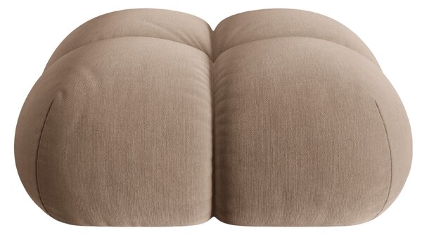 -25 % Dny MOMENTI– Cosmopolitan Design Tmavě béžová sametová podnožka Loretto 90 x 90 cm