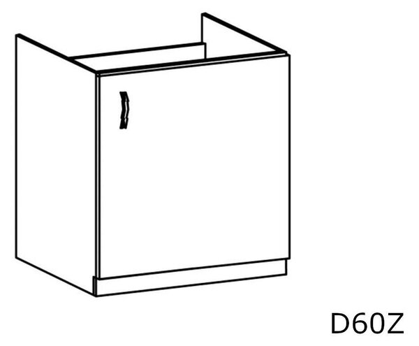 Lungo D60Z P/L dřezová skříňka D60Z P/L - béžová