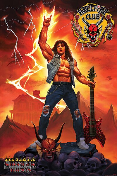 Plakát, Obraz - Stranger Things 4 - Hellfire Club Rock God