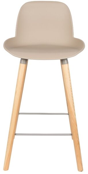 Béžová plastová barová židle ZUIVER ALBERT KUIP 65 cm