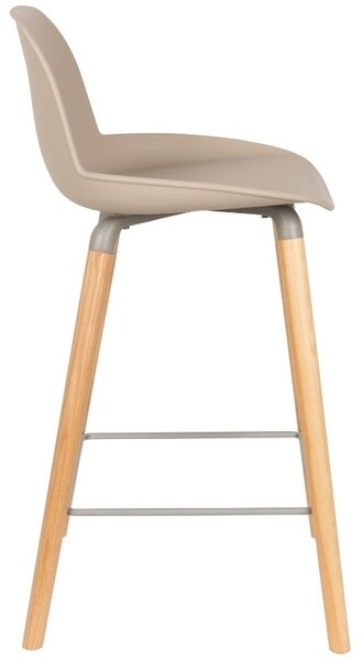 Béžová plastová barová židle ZUIVER ALBERT KUIP 65 cm