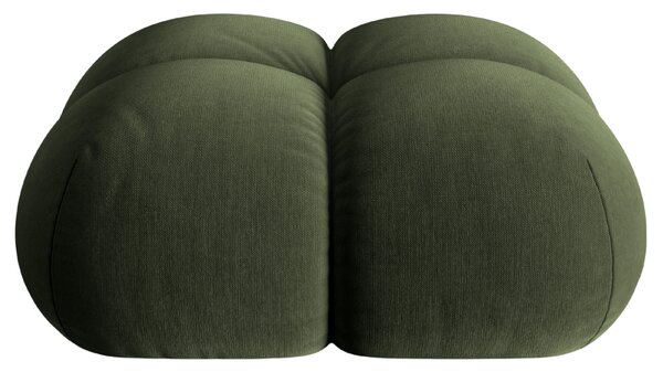 -25 % Dny MOMENTI– Cosmopolitan Design Zelená sametová podnožka Loretto 90 x 90 cm