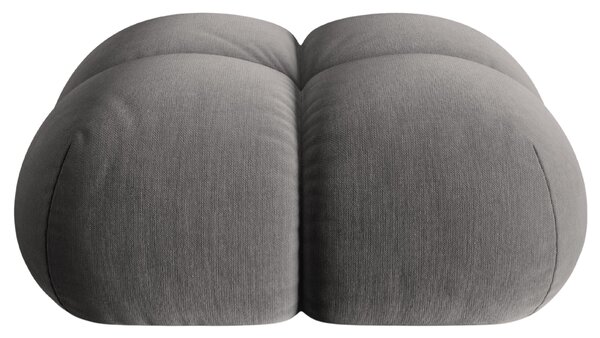 -25 % Dny MOMENTI– Cosmopolitan Design Šedá sametová podnožka Loretto 90 x 90 cm
