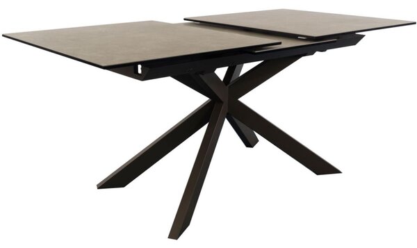 Hnědý keramický rozkládací jídelní stůl Kave Home Atminda 160/210 x 90 cm