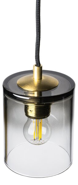 Light for home - Závěsné Svítidlo na Lanku 19603 "ROBERTO" – Luxusní Elegance v Každém Detailu, 1x60W, E27, Zlatá