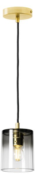 Light for home - Závěsné Svítidlo na Lanku 19603 "ROBERTO" – Luxusní Elegance v Každém Detailu, 1x60W, E27, Zlatá