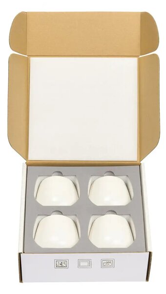 Sada keramických šálků "Camelia White", 4ks, Goodwei