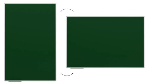 ZELENÁ magnetická křídová tabule 180 × 120 cm, GB1812