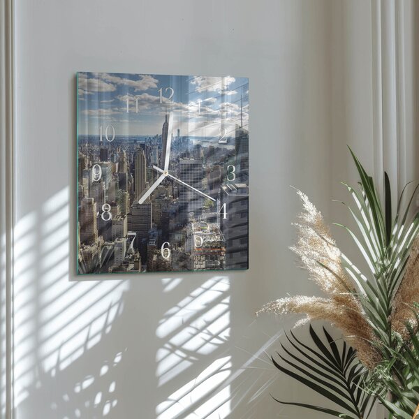 Skleněné hodiny Město zskb-30x30-00083366
