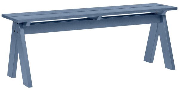 Noo.ma Modrá dřevěná zahradní lavice Navo 120 cm