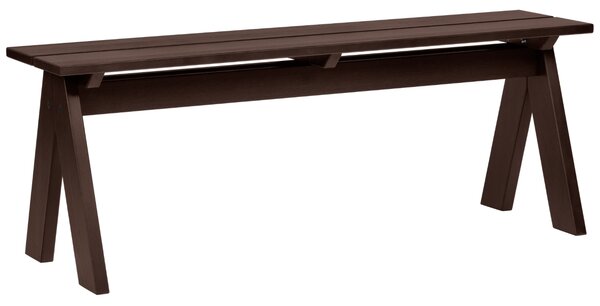 Noo.ma Hnědá dřevěná zahradní lavice Navo 120 cm