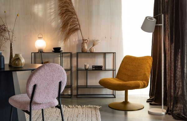 -25 % Dny MOMENTI– Bílá stojací lampa ZUIVER BUCKLE