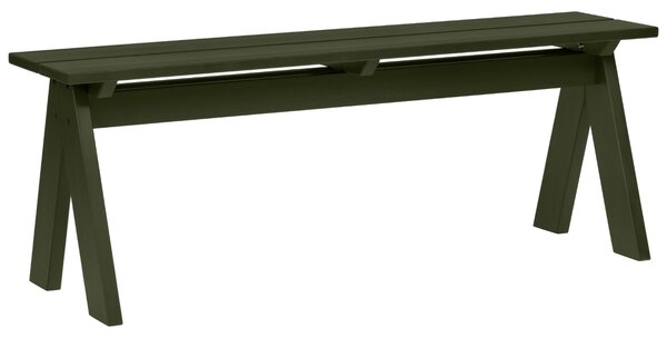 Noo.ma Zelená dřevěná zahradní lavice Navo 120 cm
