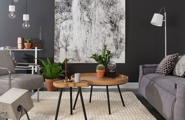 -25 % Dny MOMENTI– Bílá stojací lampa ZUIVER BUCKLE