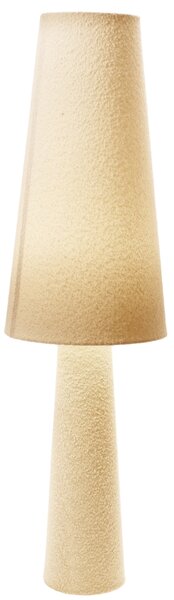 Bizzotto Bílá bouclé stojací lampa Radha 120 cm