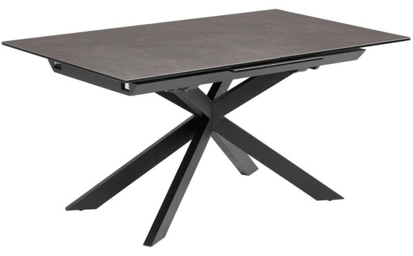 Šedý keramický rozkládací jídelní stůl Kave Home Atminda 160/210 x 90 cm
