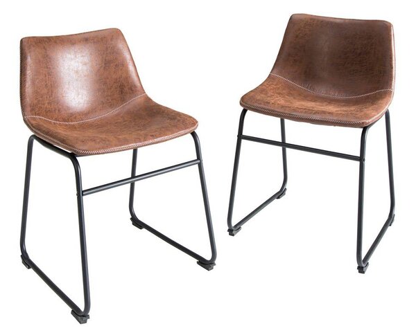 Designová židle Alba hnědá