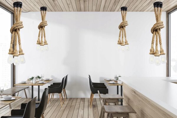 HADEX Závěsné lanové svítidlo 150cm, 3xE27