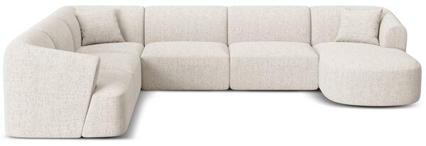 -25 % Dny MOMENTI– Cosmopolitan Design Světle béžová čalouněná rohová pohovka Campi 330 cm, levá