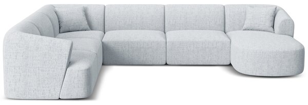 -25 % Dny MOMENTI– Cosmopolitan Design Světle šedá čalouněná rohová pohovka Campi 330 cm, levá