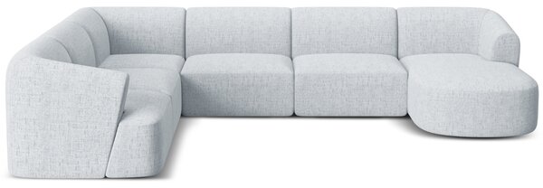 -25 % Dny MOMENTI– Cosmopolitan Design Světle šedá čalouněná rohová pohovka Campi 330 cm, levá