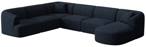 -25 % Dny MOMENTI– Cosmopolitan Design Královsky modrá čalouněná rohová pohovka Campi 330 cm, levá