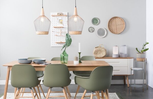 Jasanový rozkládací jídelní stůl ZUIVER GLIMPS 180/240x90 cm