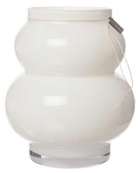 ERNST Skleněná váza Cloud White - 21,5 cm EF341