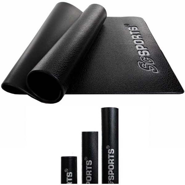 SC SPORTS Ochranná podložka pod fitness stroje 160x80, černá