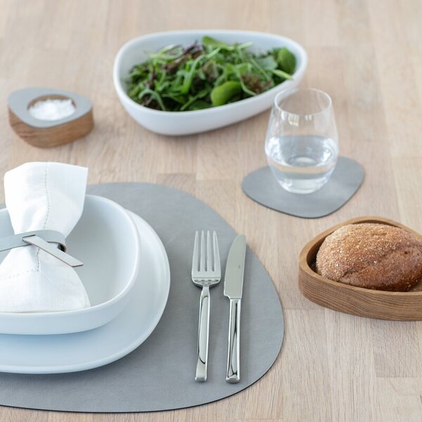 LIND DNA Oboustranné prostírání Curve Dinner - Anthracite/Dark Grey LND140