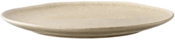 Nordic Living Béžový kameninový talíř Violette Ø 21 cm