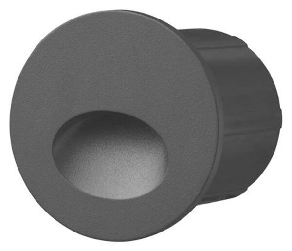 NOVA LUCE venkovní zapuštěné svítidlo do zdi CIRCE černý hliník LED 3W 220-240V 3000K IP54 9136187
