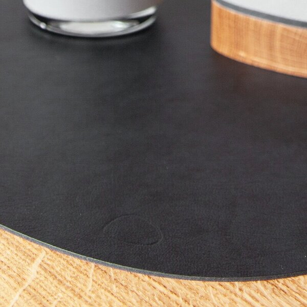LIND DNA Oboustranné prostírání Curve Dinner - Black/Brown LND136