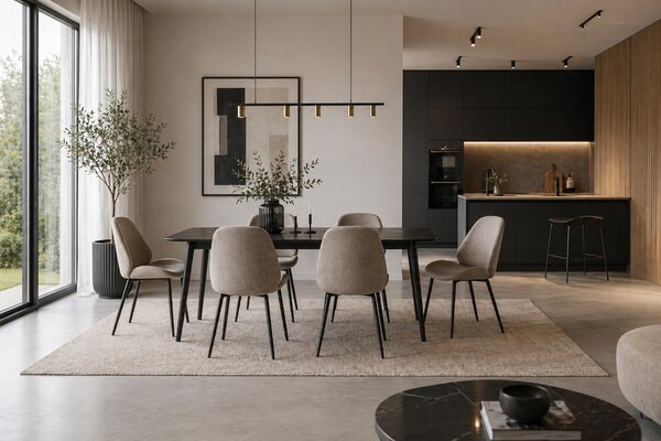 Nordic Living Béžová jídelní židle Monte