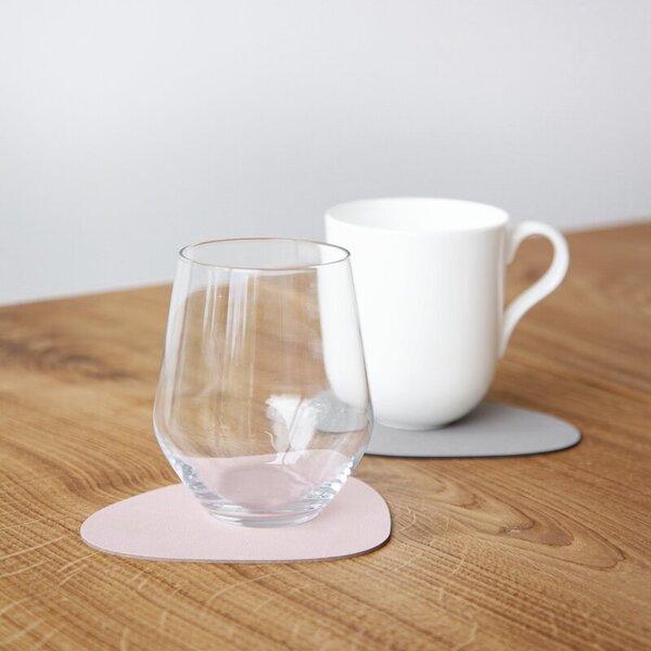 LIND DNA Oboustranná podložka Curve Glass - Rose/Light Grey LND145