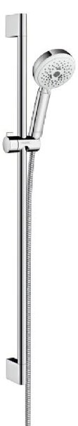 Hansgrohe Crometta 100 - Sprchová souprava Multi, 3 proudy, sprchová tyč 900 mm, bílá/chrom 26656400