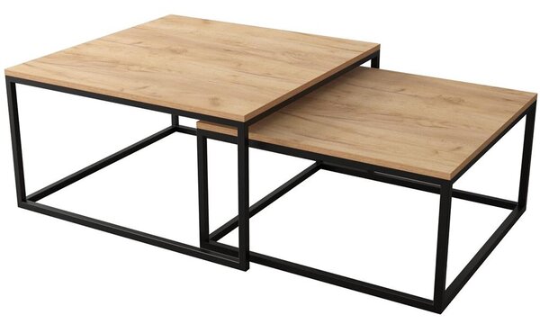 Konferenční stolek Elbi - "2v1" - dub craft zlatý
