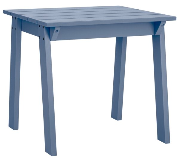 Noo.ma Modrý dřevěný zahradní stůl Navo 79 x 77 cm