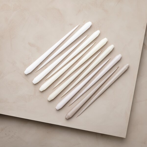 Ester & Erik Set svíček Taper - White Ash Výška: 32 cm