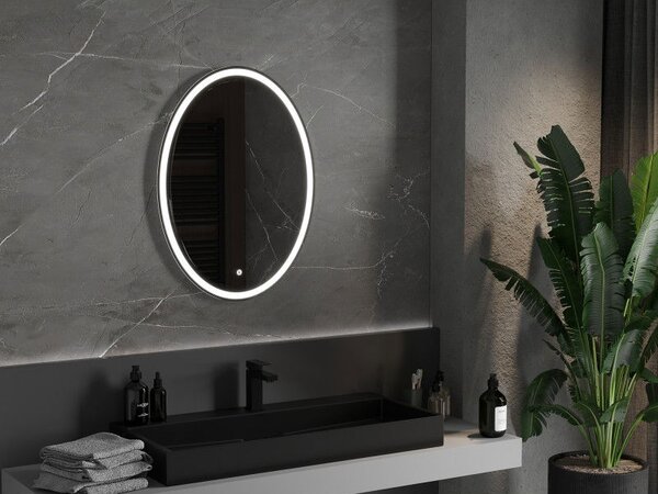 Mexen Elz osvětlené koupelnové zrcadlo 60 x 80 cm, LED 6000K, antypara - 9802-060-080-611-00