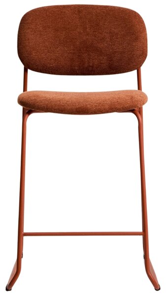 Kave Home Terakotově červená barová židle Meli 65 cm