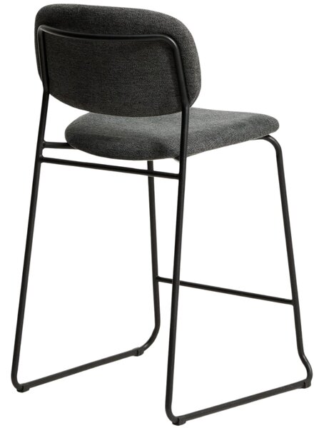 Kave Home Šedá barová židle Meli 65 cm