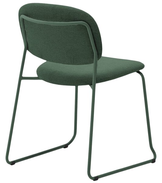 Kave Home Zelená jídelní židle Meli